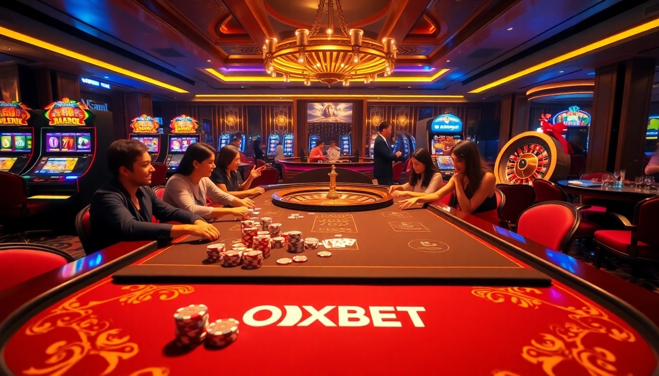 Experience the thrill of casino games at https://oxbet89.com/ with vibrant poker tables and exciting slot machines.
