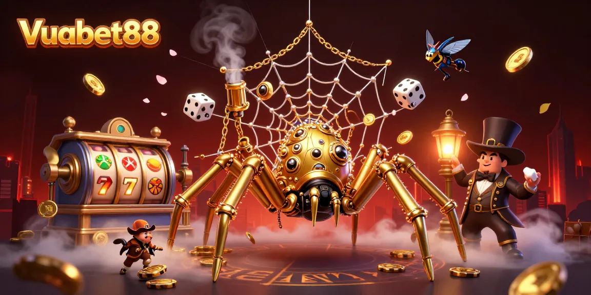 Win big with Vuabet88's thrilling casino games amidst a captivating steampunk scene.