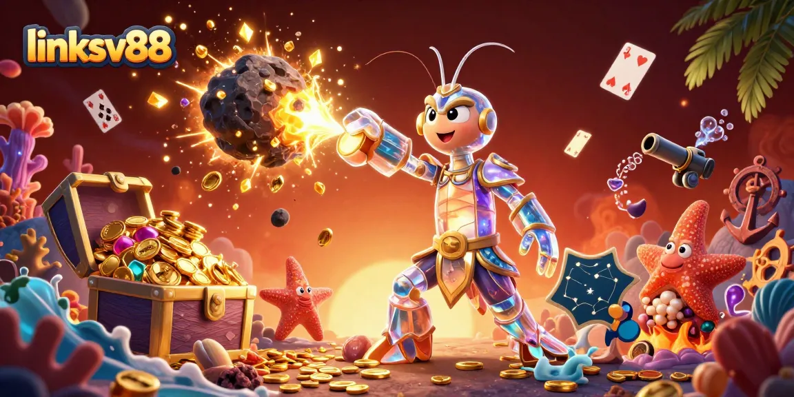 Engage with link sv88 casino fun, featuring galactic samurai and treasure-filled ocean.