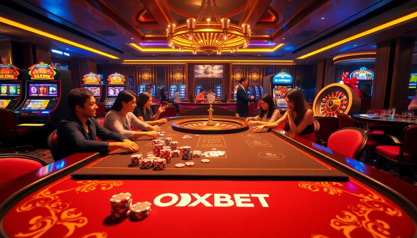 Experience the thrill of casino games at https://oxbet89.com/ with vibrant poker tables and exciting slot machines.