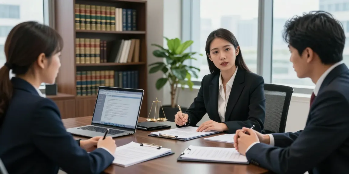 Engaged lawyer and client in modern office, browse this site for expert legal guidance.