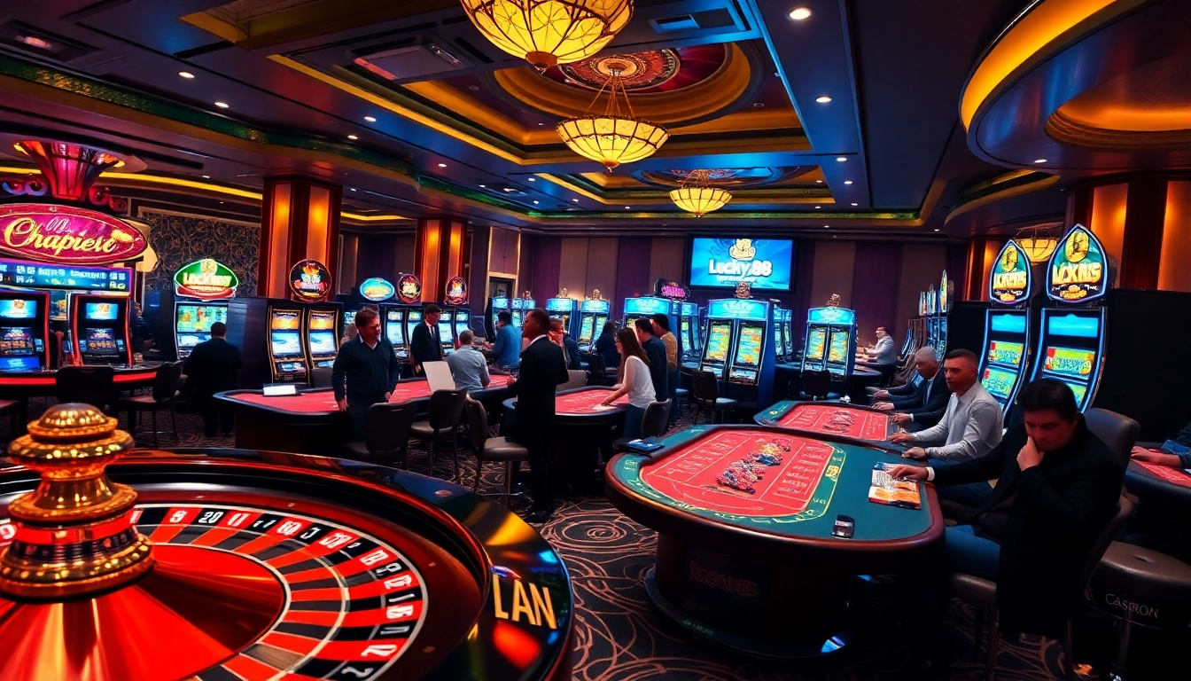 Experience the excitement of nhà cái lucky88 with vibrant casino visuals full of action.