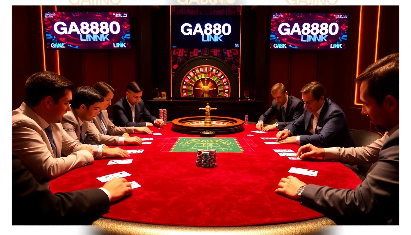 Experience the thrill of betting at GA888 LINK in a luxurious casino setting.
