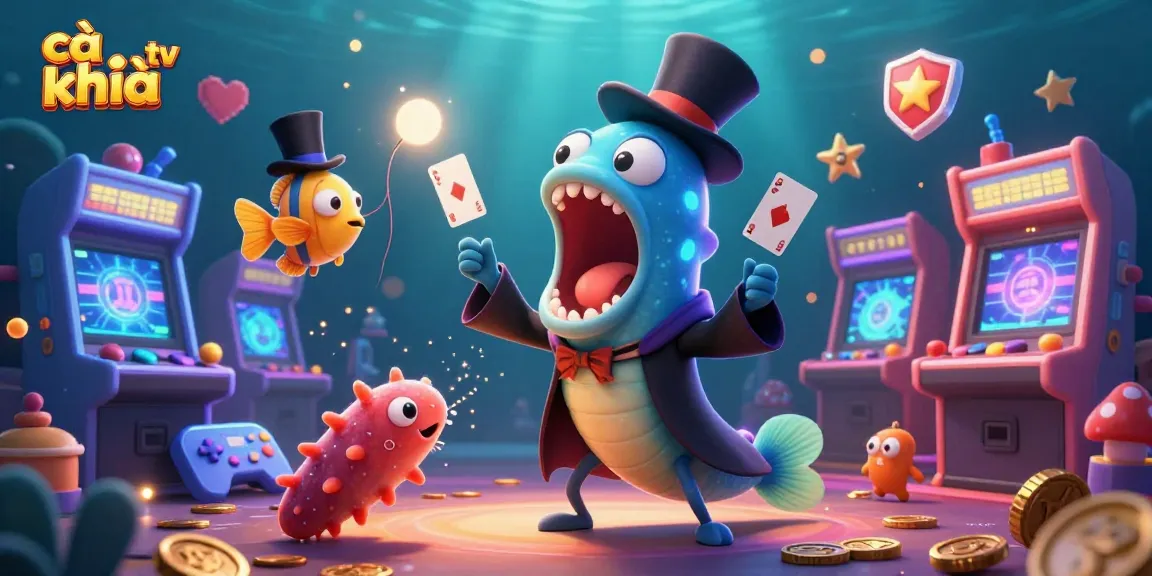 Experience the magic of cà khịa tv with vibrant 3D characters in a dazzling casino setting.