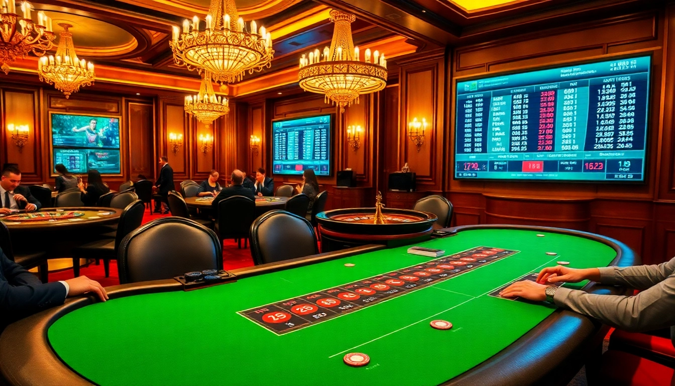 Experience luxury at https://gg88.black/ with players engaging in a riveting poker game in an upscale casino.