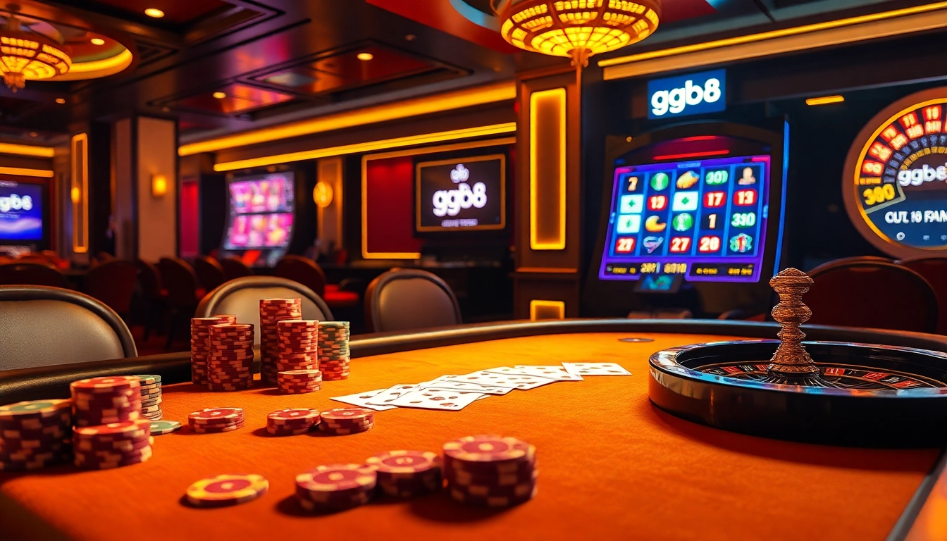Experience gambling excitement at GG88 Casino with vibrant poker and roulette games.