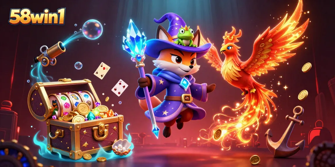 Experience thrilling gameplay at 58win1 with captivating 3D characters and engaging casino elements.