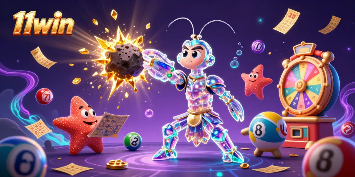 Experience exciting gameplay with 11win as a galactic mantis shrimp battles for golden coins and lottery prizes.