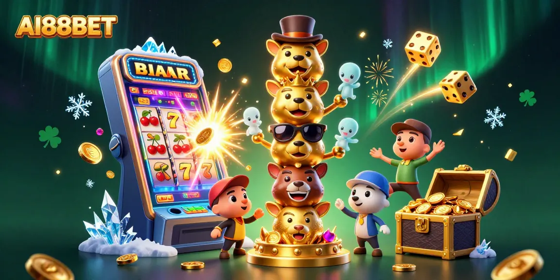 Experience the thrill of winning at AI88BET with vibrant casino elements and a dynamic scene.