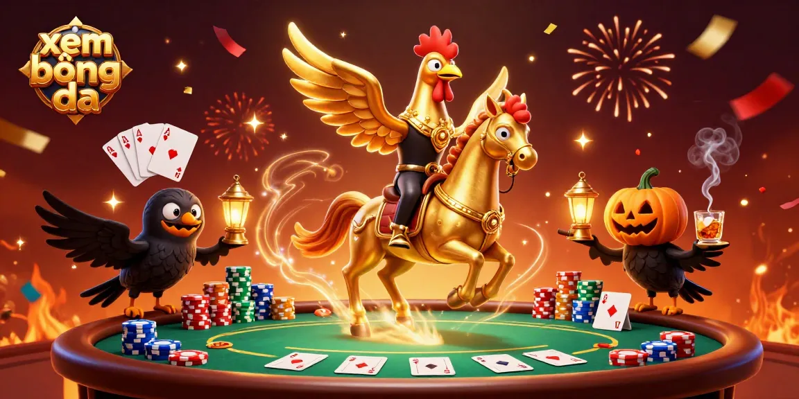 Experience xem bóng đá with vibrant 3D illustration in a bustling casino atmosphere.