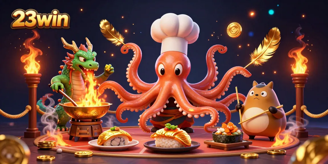 Experience the thrill of winning at 23win with engaging characters in a vibrant casino setting.